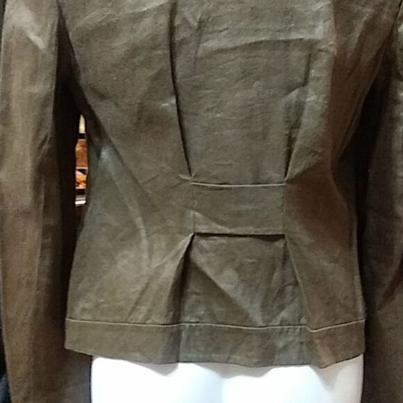 Diane von Furstenberg green olive jacket - Picture 6 of 8